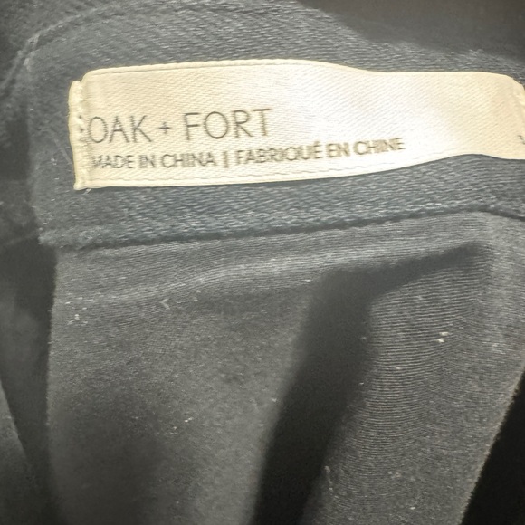 Oak + Fort Denim Cropped Short Sleeve Top - Picture 5 of 11